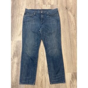 Aritzia Paradise‎ Mine Slim Boyfriend Jeans Medium Wash 100% Cotton Size 32